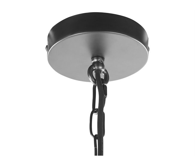 Beliani Candeeiro de tecto WANCHET Preto