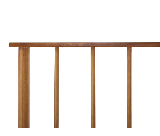 Beliani Cama com estrado Pinho BARRET 106x210 Castanho