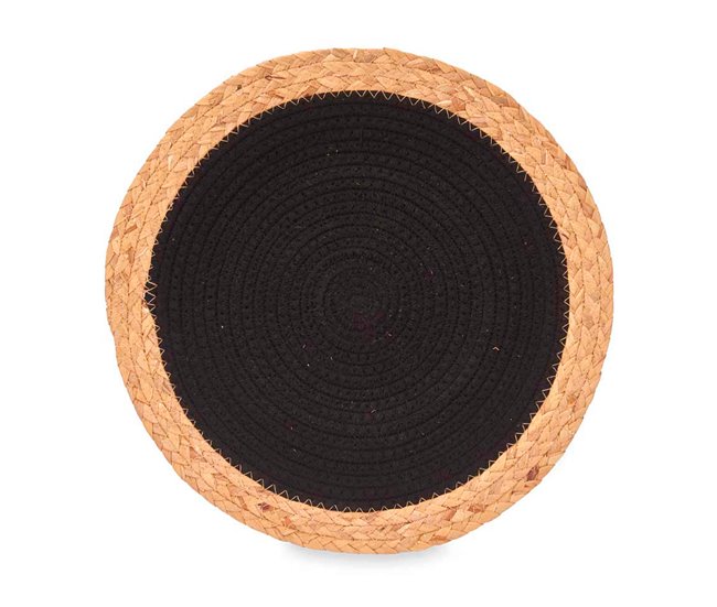 Base para descanso em tecido espiral esparto 3 coleção KINVARA Castanho