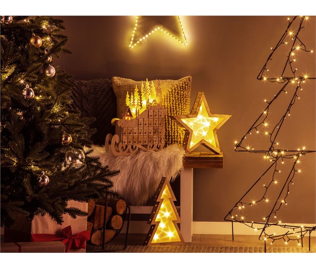 Beliani Figura decorativa JUVA Castanho