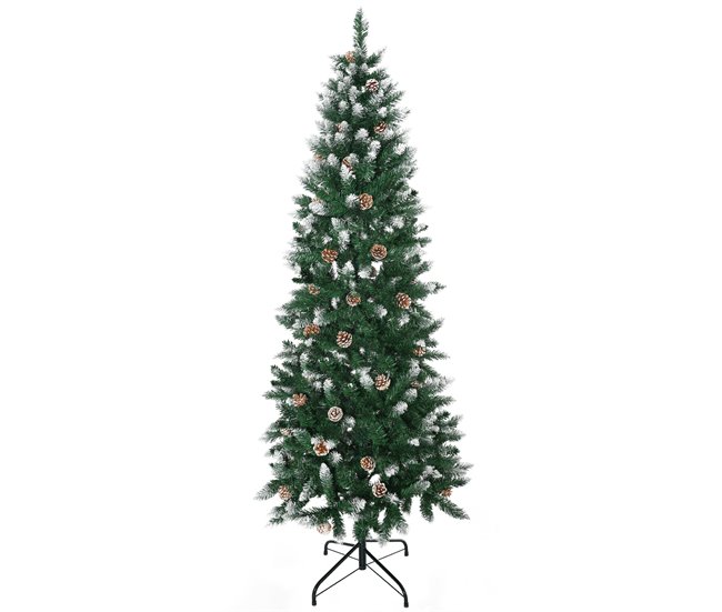 Árvore de Natal Artificial PVC HOMCOM, casa - natal Verde