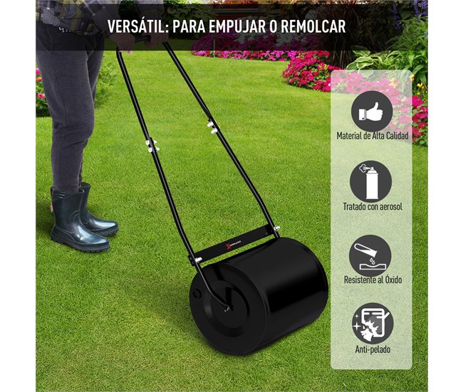 Aço do rolo Aço DURHAND, varanda e jardim - manutenção de jardim Preto