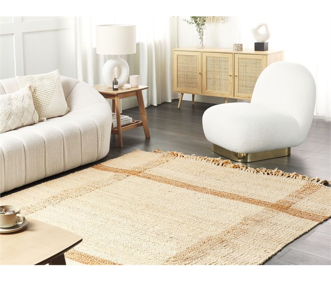 Beliani Entrelaçado YELMEZ 160x230 Bege