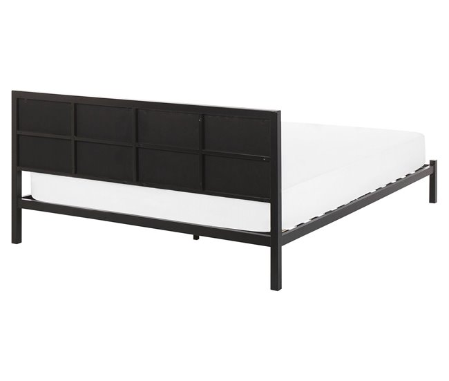 Beliani Cama com estrado Aço CLAMART 167x210 Bege