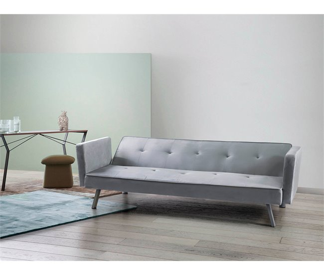 Sofá-cama Aveli Cinza Escuro