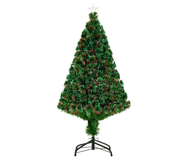Árvore de Natal PVC e Metal HOMCOM, casa - natal Verde