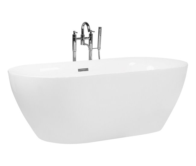 Beliani Banheira autónoma CARRERA 75x150 Branco