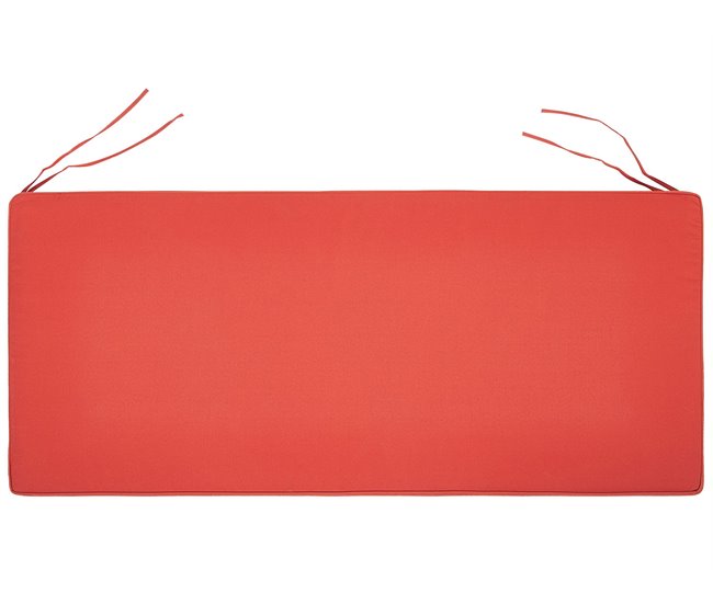Beliani Almofada de assento para exterior VIVARA 152x54 Vermelho