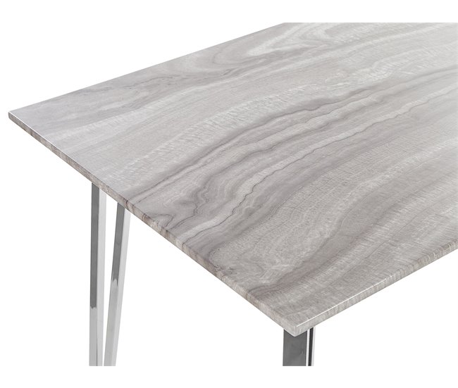 Beliani Mesa de jantar GREYTON 70x120 Branco