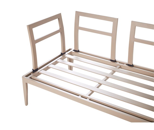 Beliani Conjunto lounge RIMA III Areia