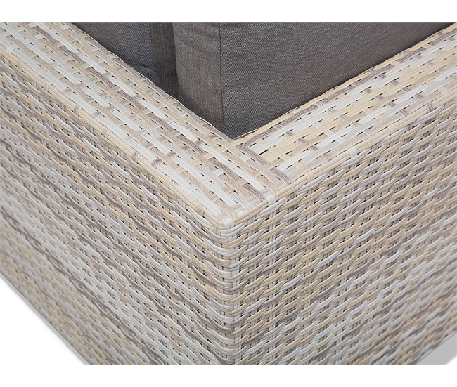 Beliani Conjunto lounge LANCIANO Cinza