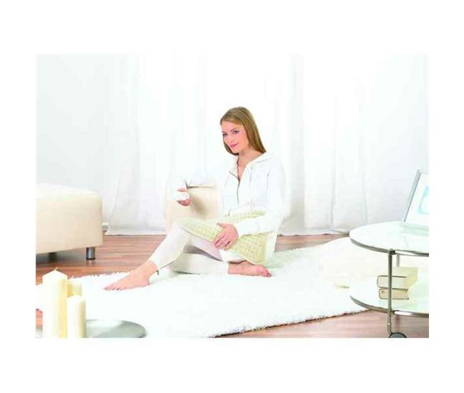 Almofada Elétrica para o Pescoço e Costas HK115 SUAVE Creme