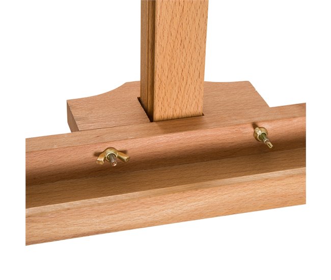 Cavalete de Pintura Madeira de Faia HOMCOM Castanho