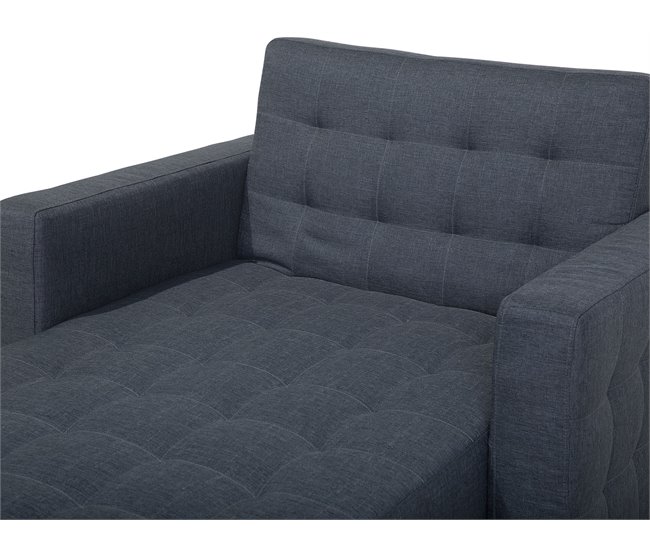 Beliani Chaise longue Poliéster ABERDEEN Castanho