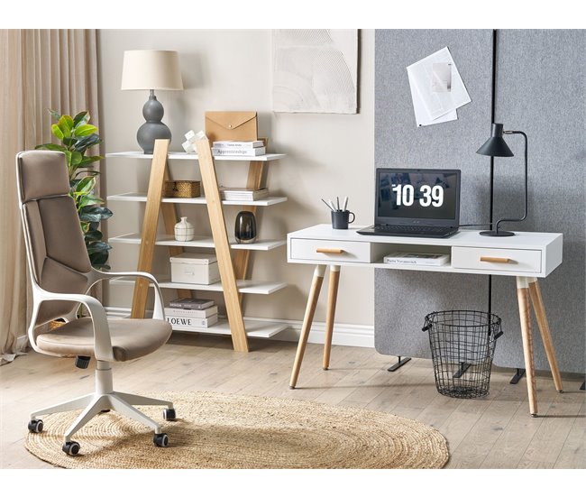 Beliani Secretária FRISCO 120x50 Branco