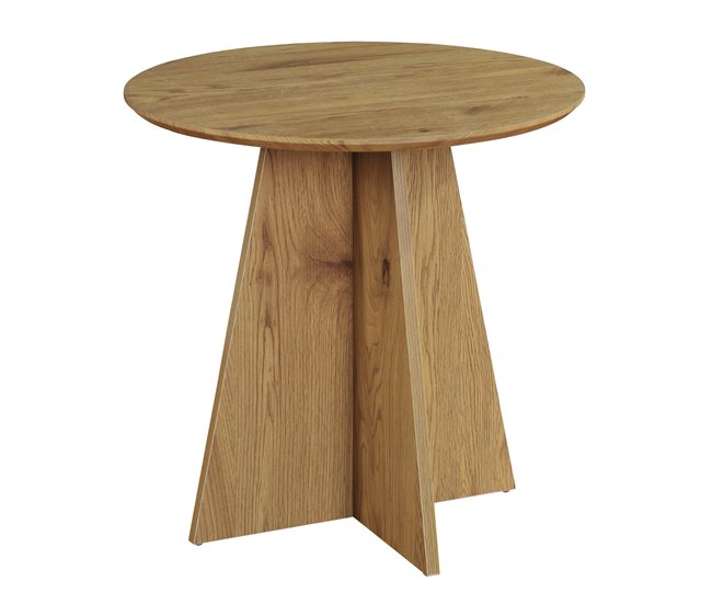 Mesa de centro fixa redonda LINA Carvalho