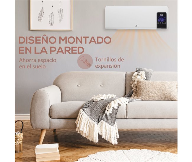 Aquecedor Elétrico ABS HOMCOM, casa - aquecimento e climatização Branco