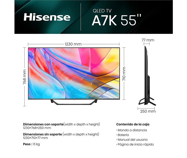 Smart TV 55A7KQ Preto