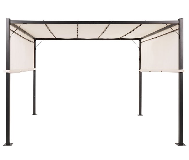Beliani Pérgola de jardín PARGA 310x310 Bege