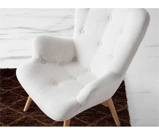 ANGEL CERDA Poltrona em tecido bege Bege