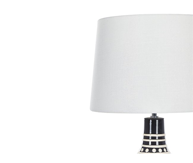 Beliani Candeeiro de mesa SHEBELLE Branco/ Bege