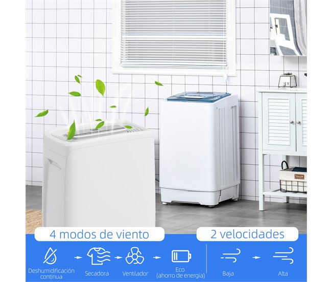 Desumidificador HOMCOM 821-031V90WT Branco