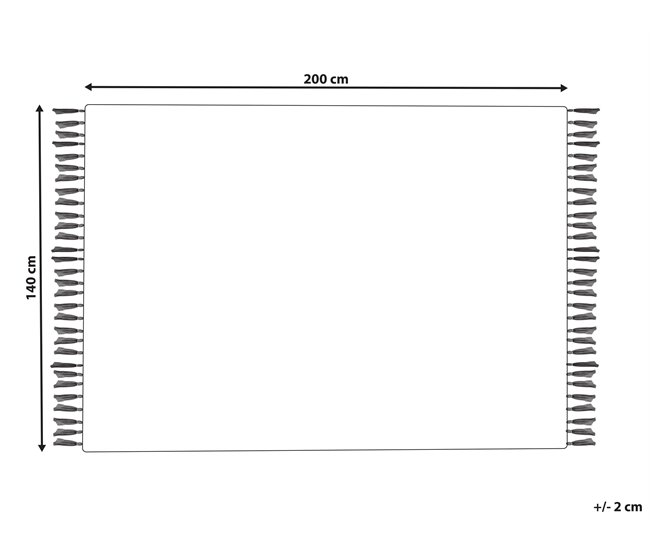 Beliani Pelos curtos MANAVGAT 140x200 Bege