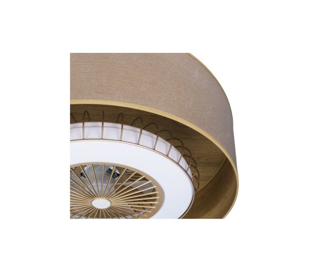  Ventilador de tecto metálico Série Tania Castanho