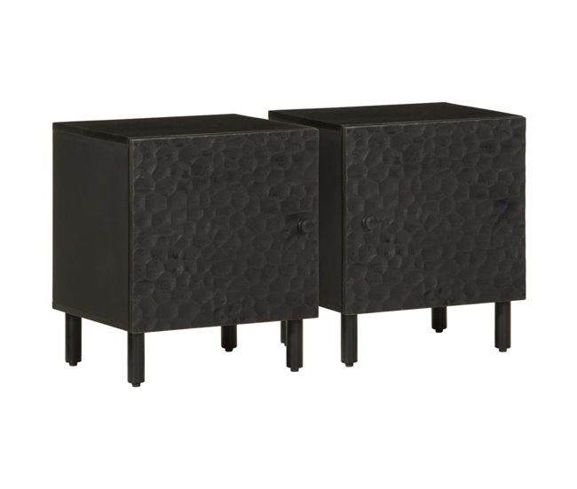 Soluna Home - Mesitas De Noche Maija 2 peças 40 Preto