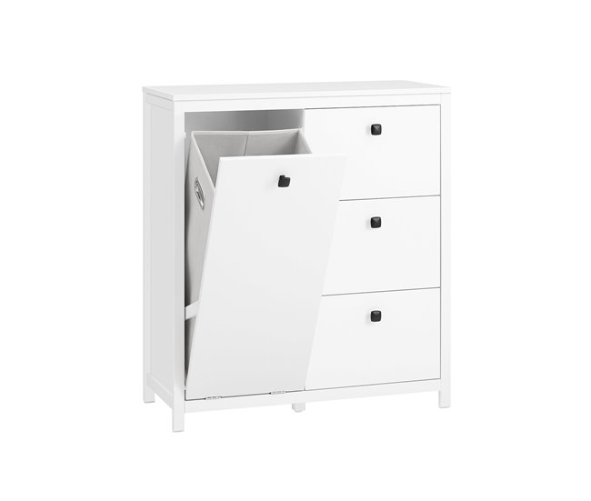Armário de casa de banho BZR97 SoBuy PT 90 Branco
