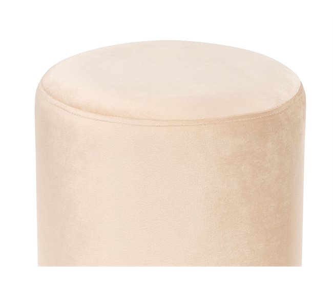 Beliani Pufe YANKTON Creme