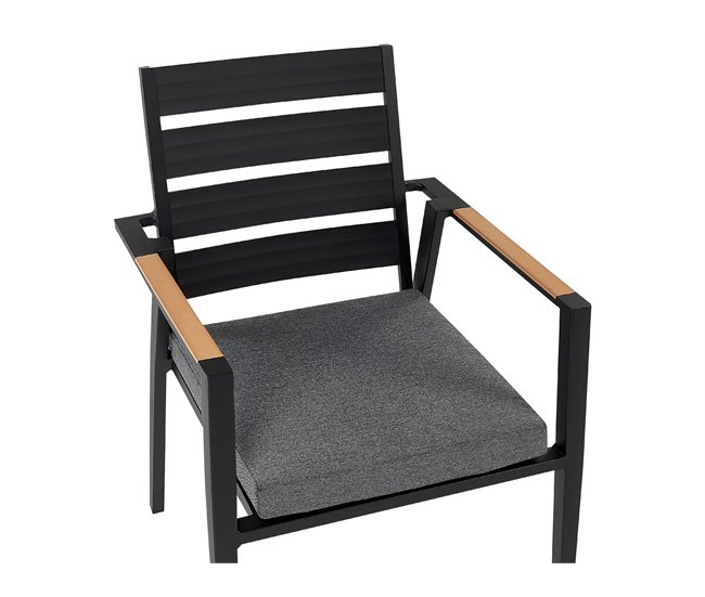 Beliani Cadeira de jardim TAVIANO Preto
