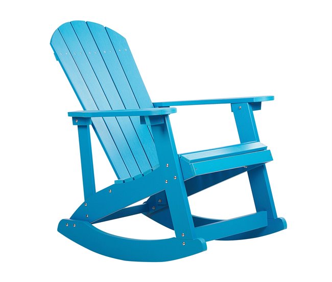Beliani Cadeira de baloiço ADIRONDACK Azul