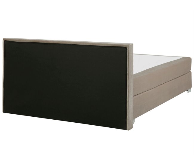 Beliani Cama continental Veludo CONSUL 171x212 Bege