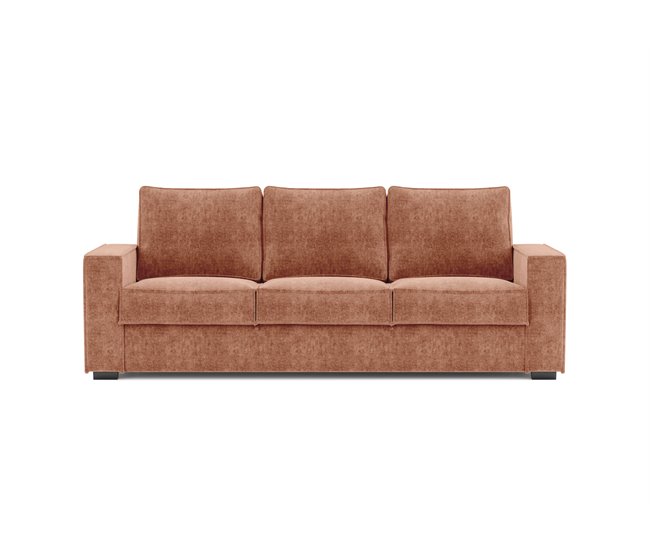Sofá de 3 lugares com cama AZZURO Terracota