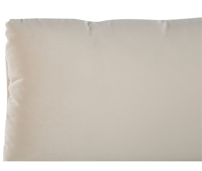 Beliani Cama com estrado Veludo BATILLY Bege