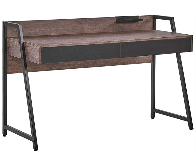 Beliani Secretária HARPER 120x48 Castanho