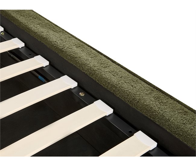 Beliani Cama baú Bouclé MOISSAC 177x224 Bege