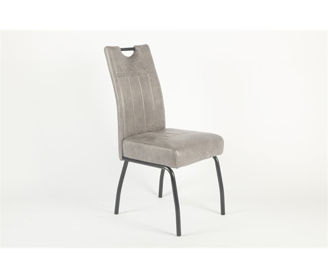 Conjunto de 4 cadeiras BEATE Cinza Claro