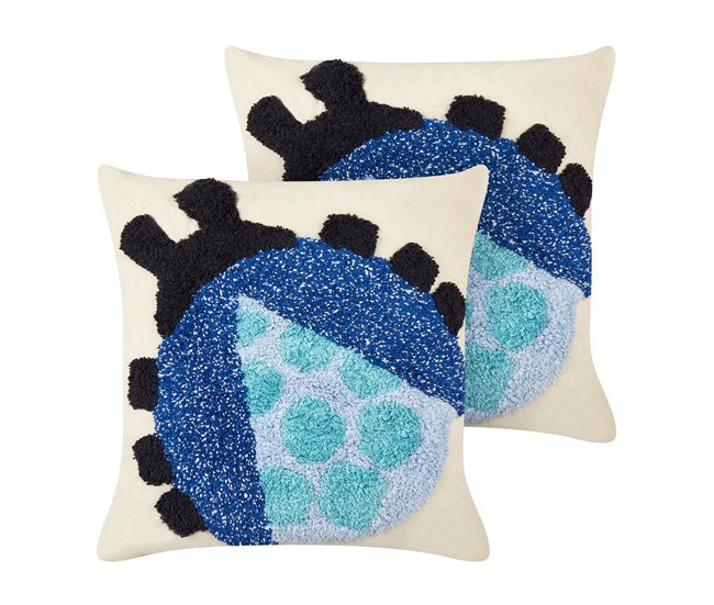 Beliani Almofada decorativa LADYBIRD Multicor