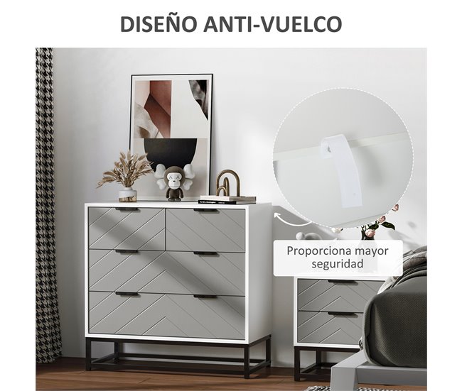 Armário de Armazenamento Placa de partícula E1, Metal HOMCOM 80 Multicor