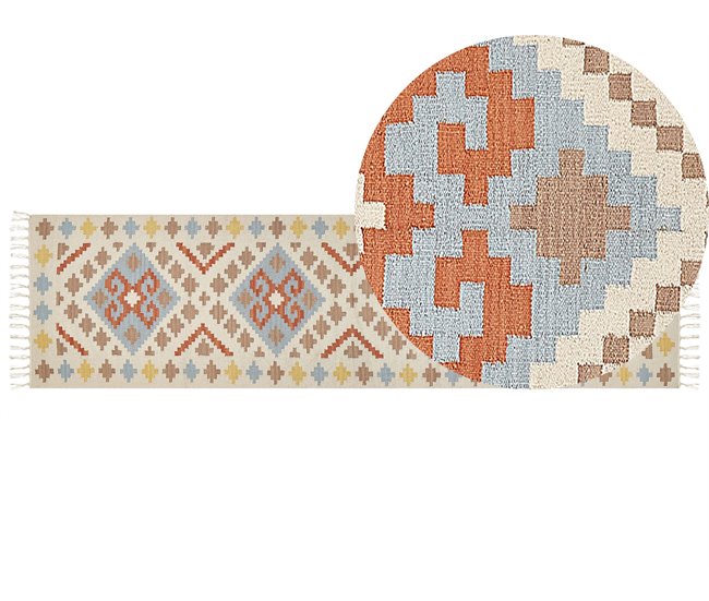 Beliani Kilim ATAN 80x300 Multicor