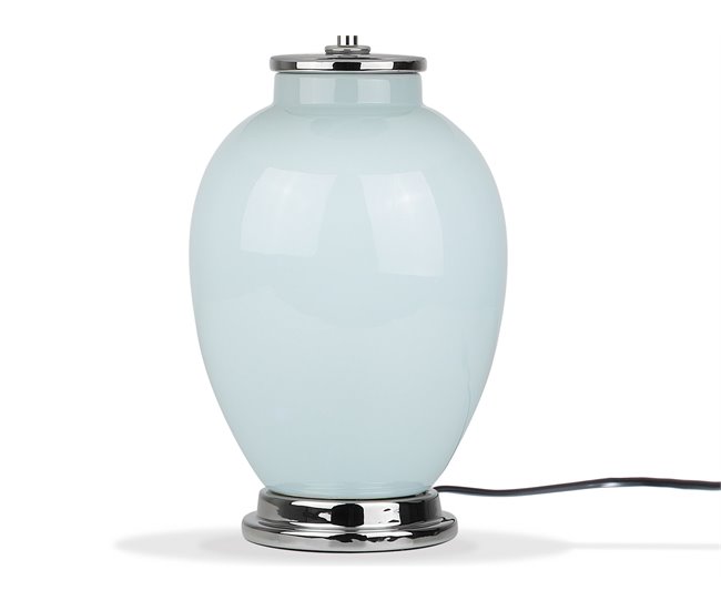 Beliani Candeeiro de mesa BRENTA Azul Claro