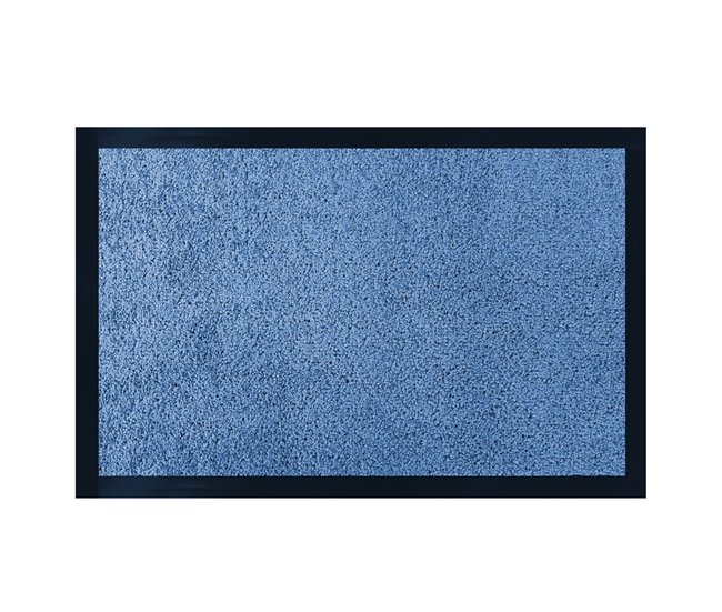  Acomoda Textil - Tapete de entrada absorvente para interiores e exteriores 60x180 Azul