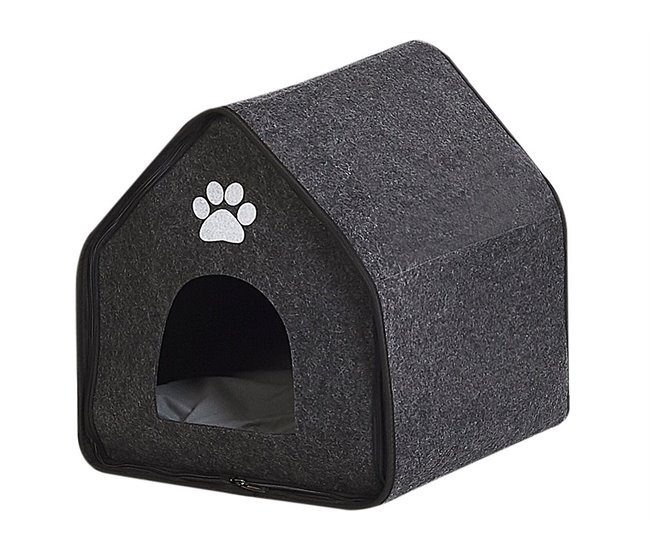 Beliani Cama para animais de estimação JANGI Cinza Escuro