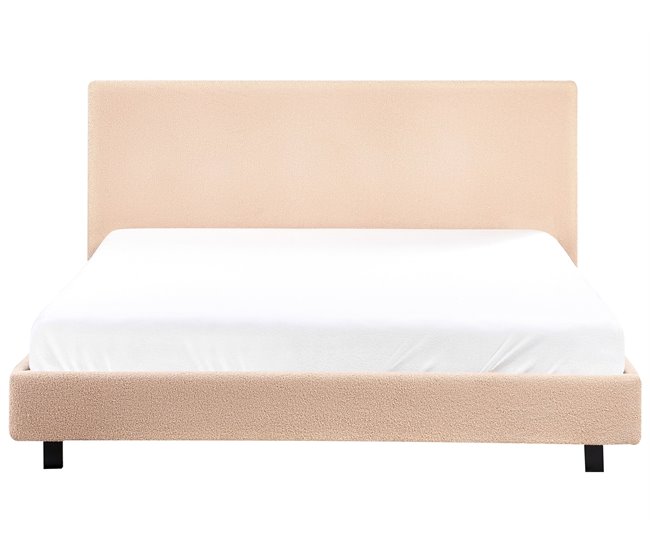Beliani Cama Bouclé ALBI 175x211 Bege