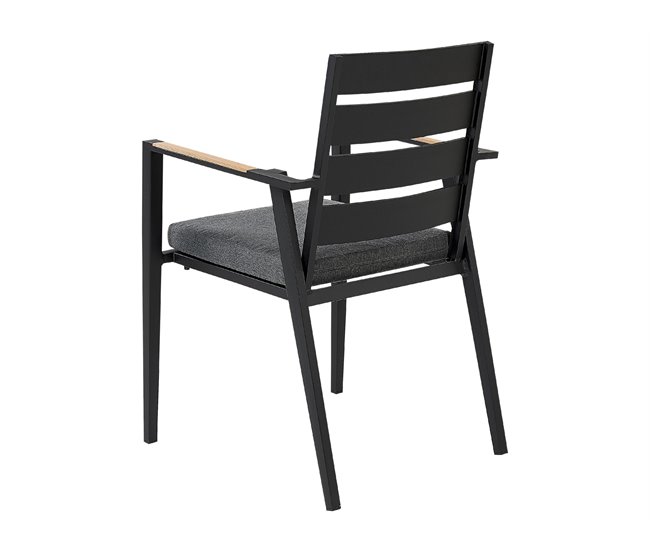 Beliani Cadeira de jardim TAVIANO Preto