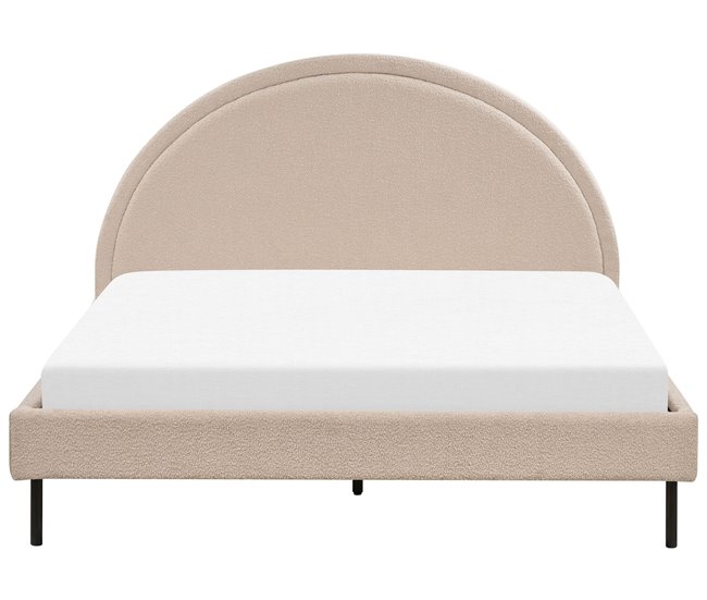 Beliani Cama Bouclé MARGUT 172x214 Bege
