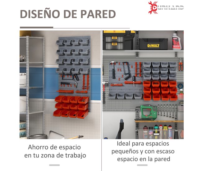 Organizador de Ferramentas PP DURHAND Vermelho