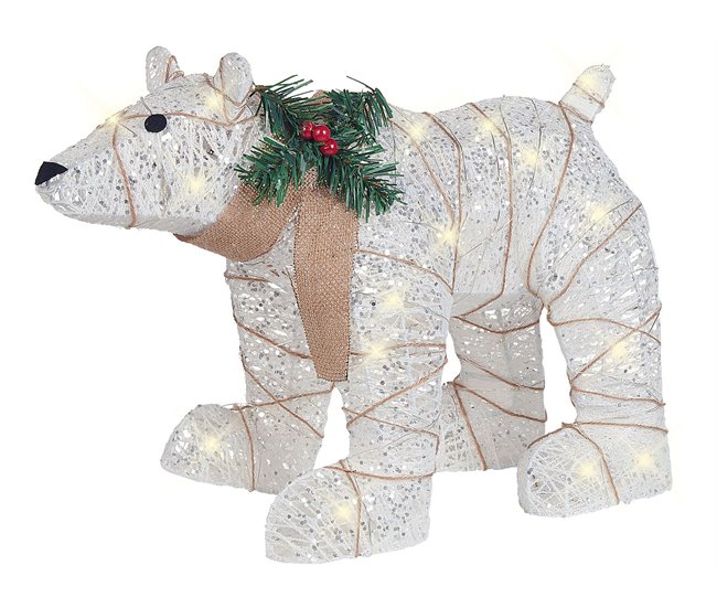 Beliani Decoração LED SIVULA Branco